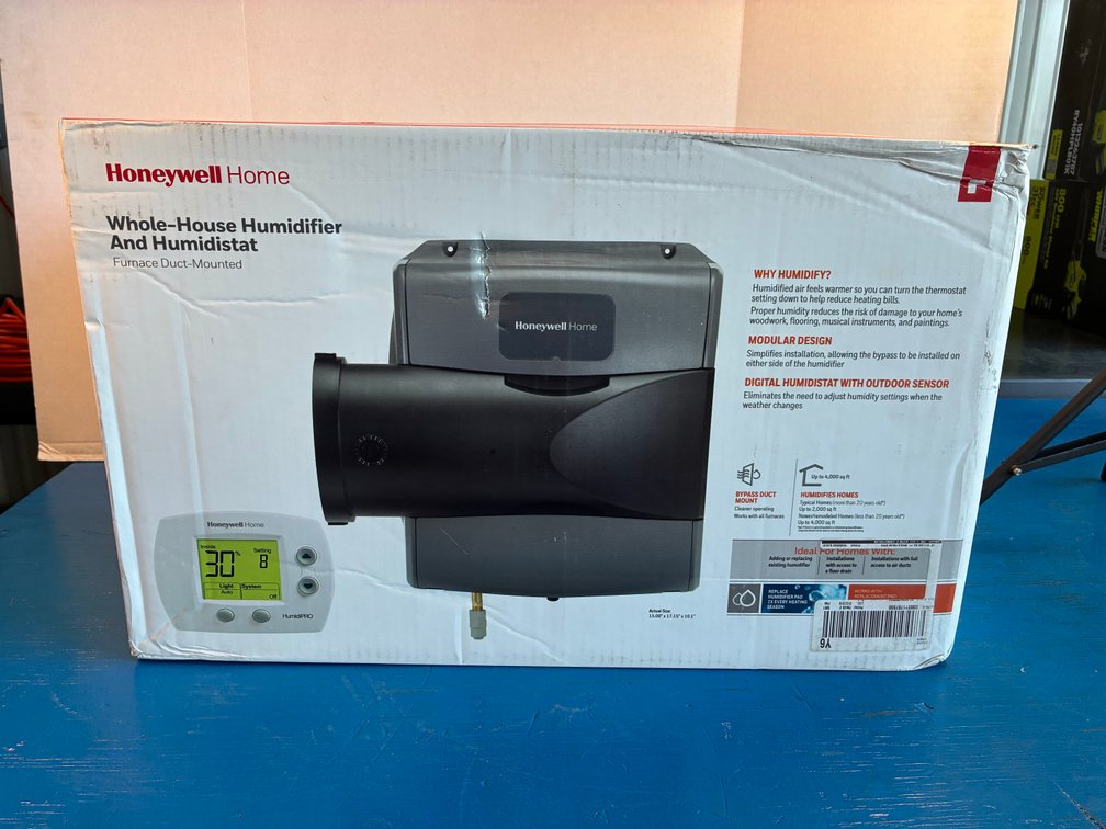 Honeywell Home HE400A Whole House Humidifier And Digital Humidistat