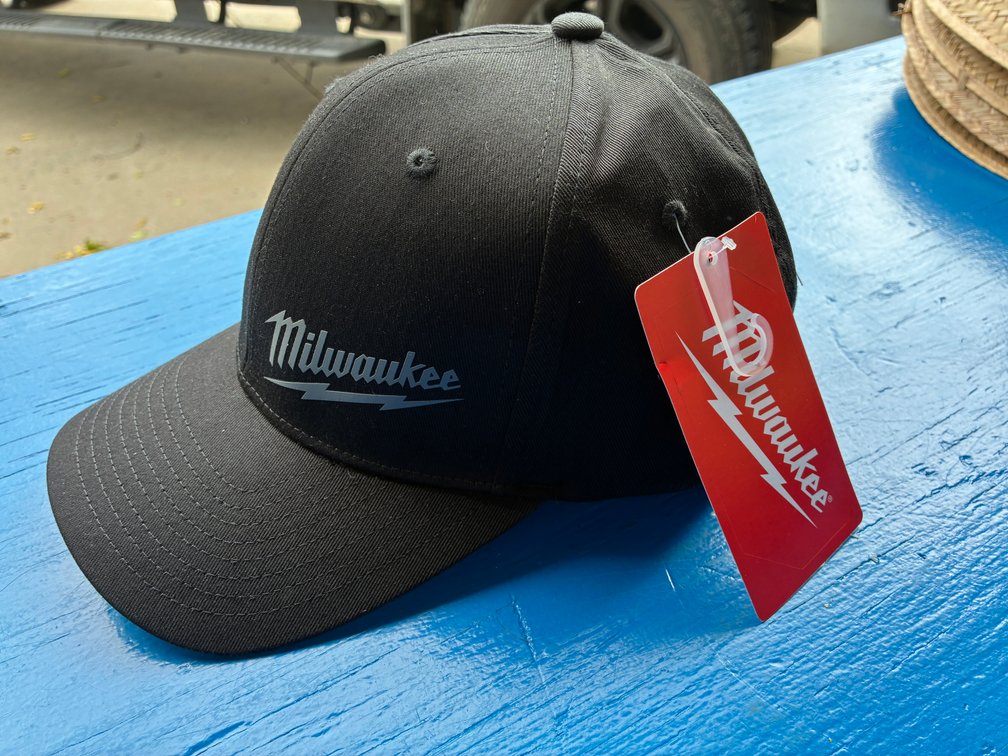Milwaukee FlexFit Black Fitted Hat, L/XL