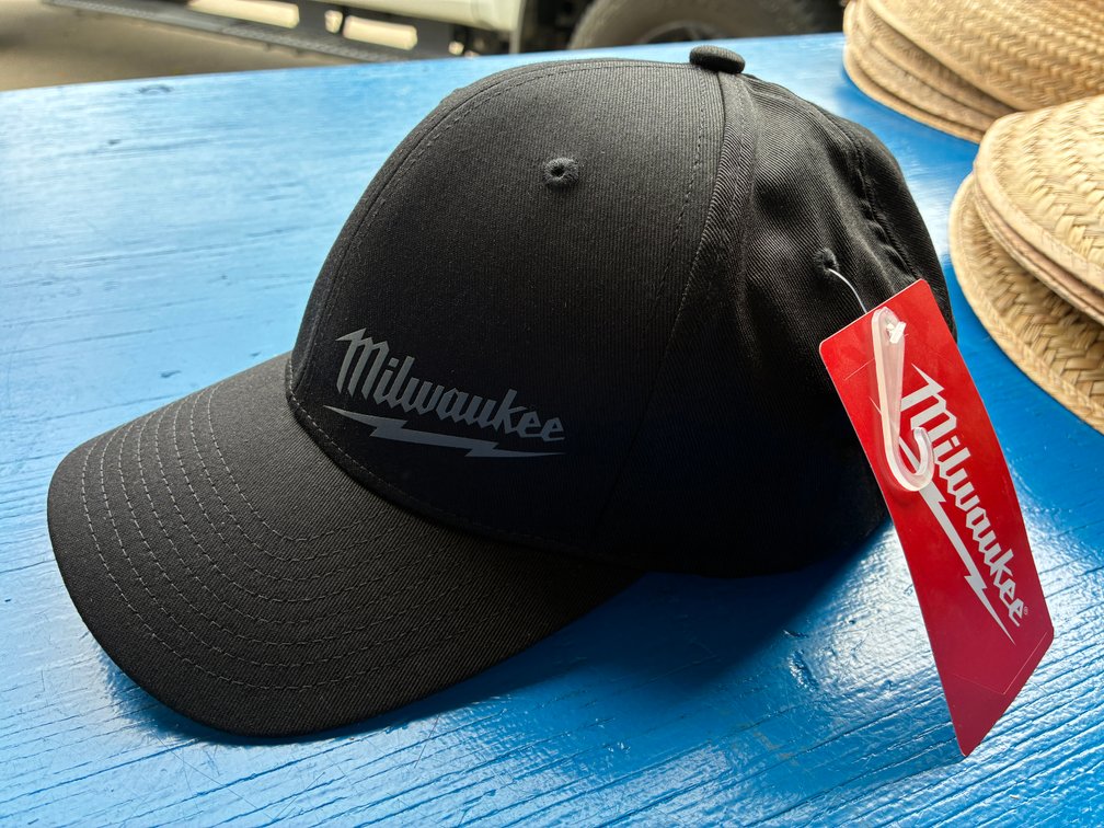 Milwaukee FlexFit Black Fitted Hat, L/XL