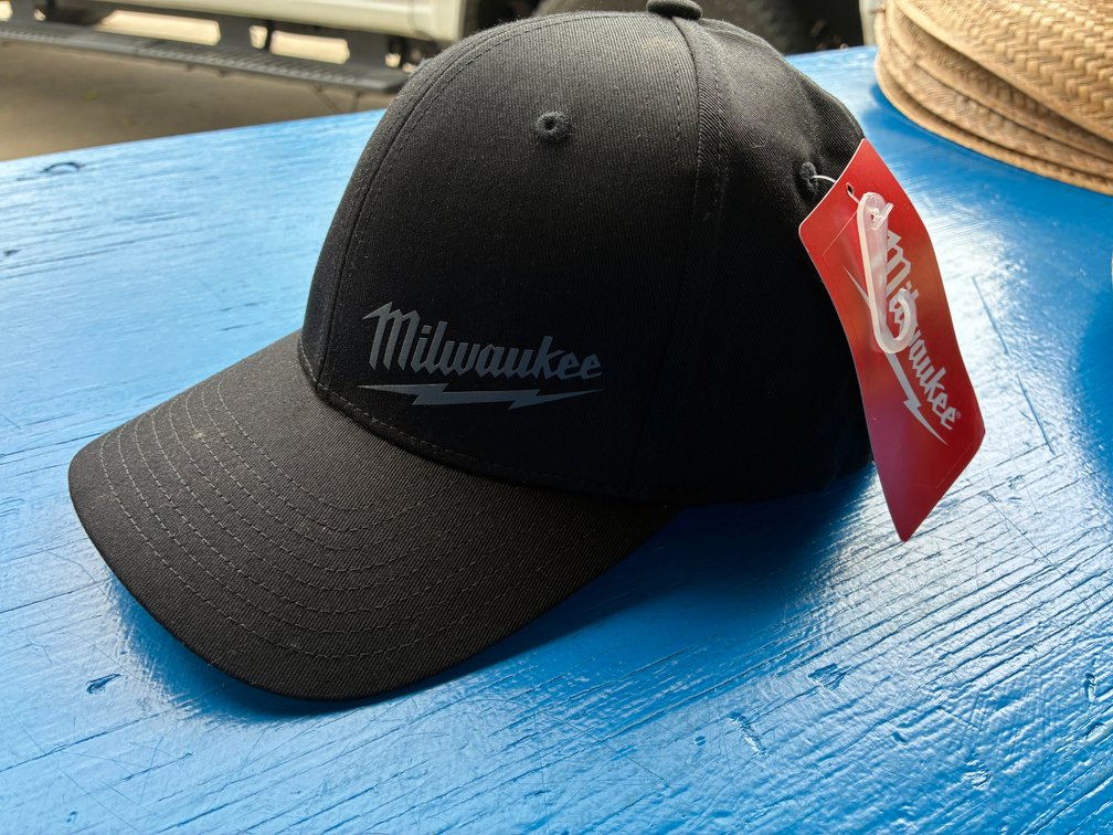 Milwaukee FlexFit Black Fitted Hat, L/XL