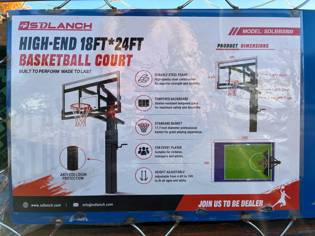 SDLanch 18'x24' High-End Basketball Court