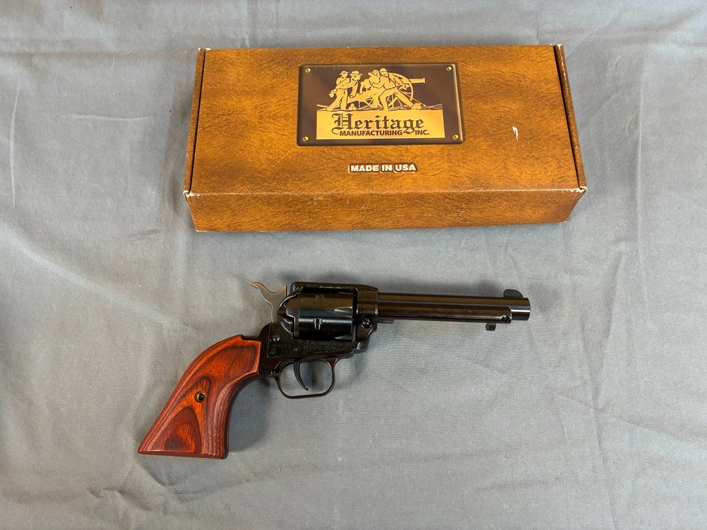 Heritage Manufacturing Rough Rider Revolver .22 LR 4.75" Barrel 6 Rounds Cocobolo Wood Grips Blue Finish RR22B4