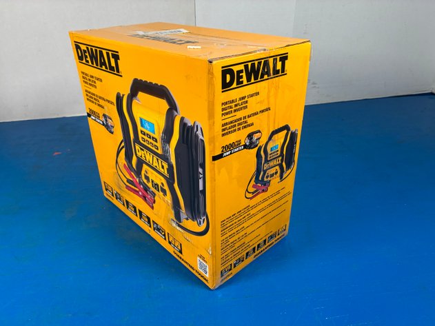 Image for Dewalt 2000-Peak Amp Portable Jump Starter with Digital Compressor, USB and AC Power Bank