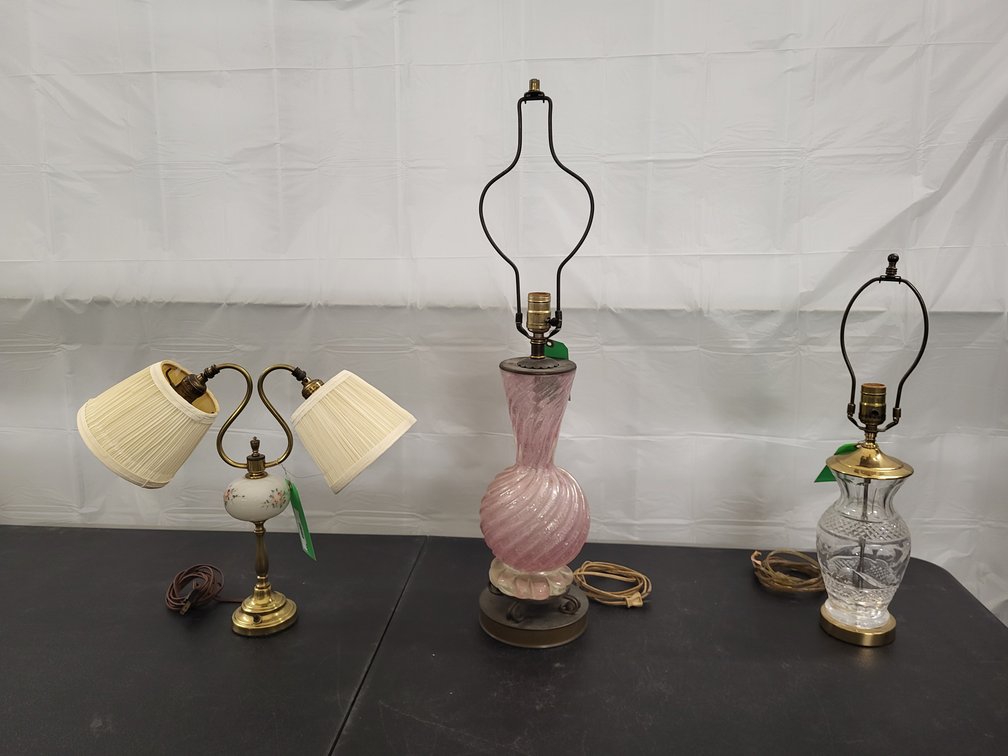(3) table lamps