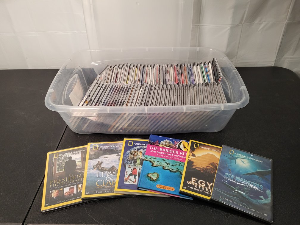 CDs and National Geographic DVDs (5)
