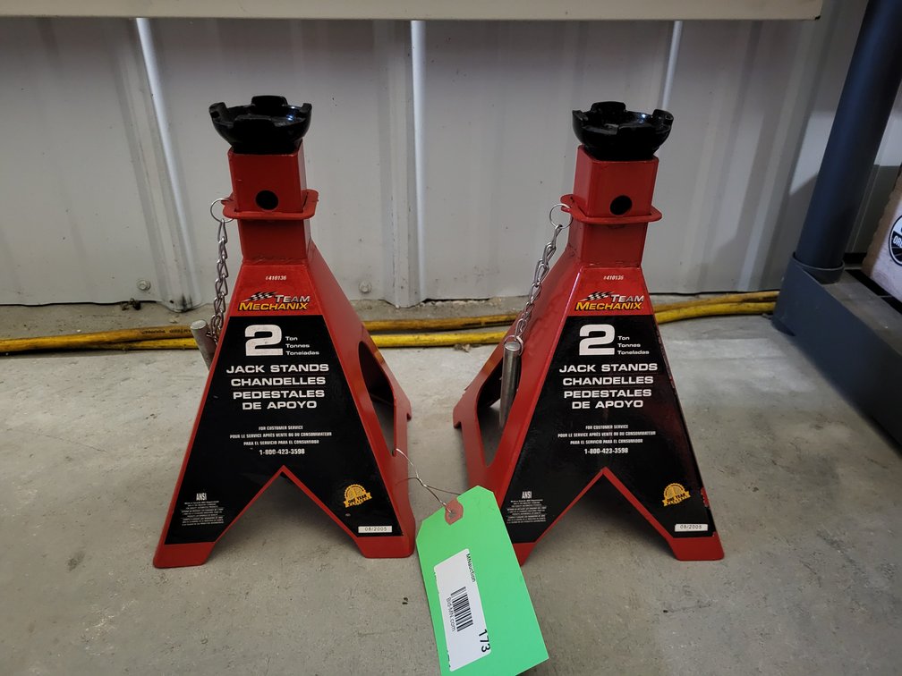 (2) Team Mechanix 2 ton jack stands