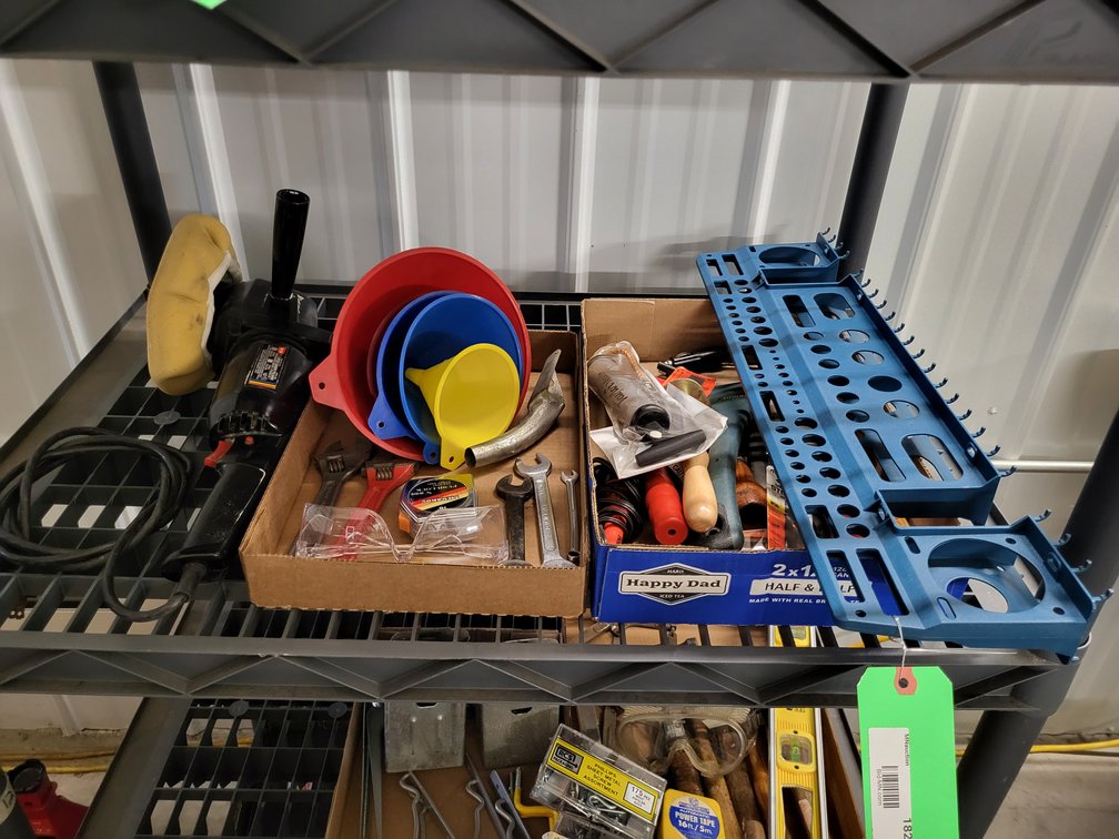 Adjustable wrench, bench organizers, Wen buffer