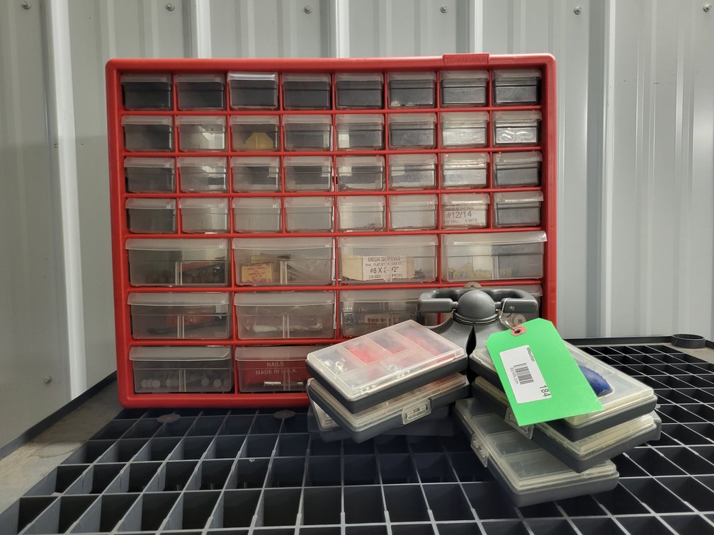 44-drawer hardware organizer and hardware storage caddy