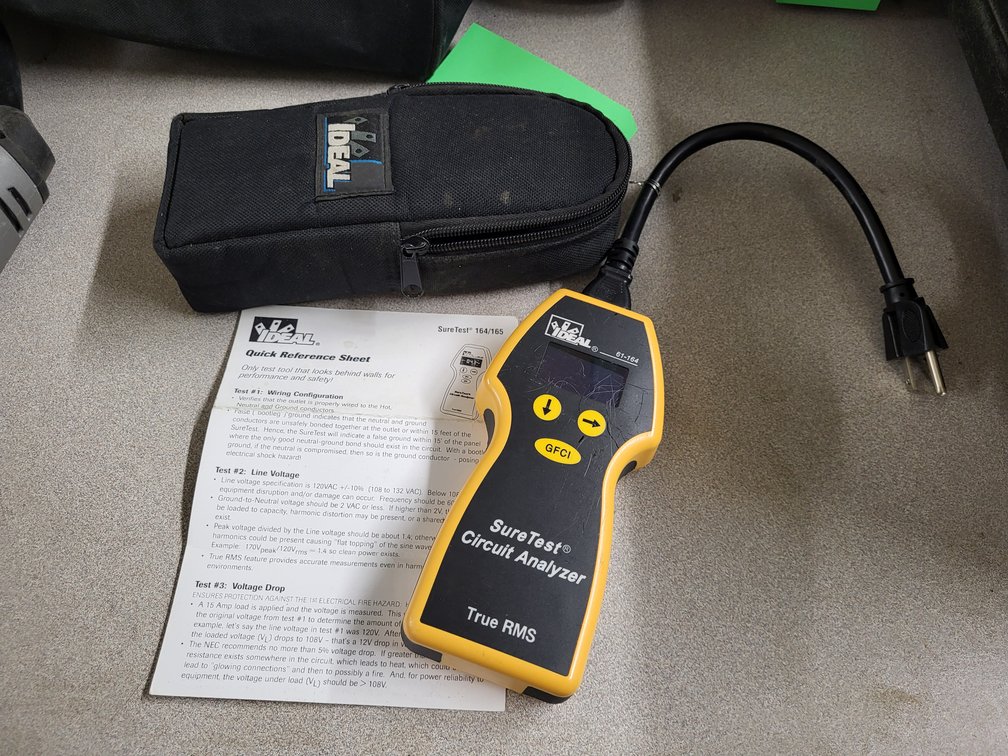 Ideal Suretest circuit analyzer, model True RMS