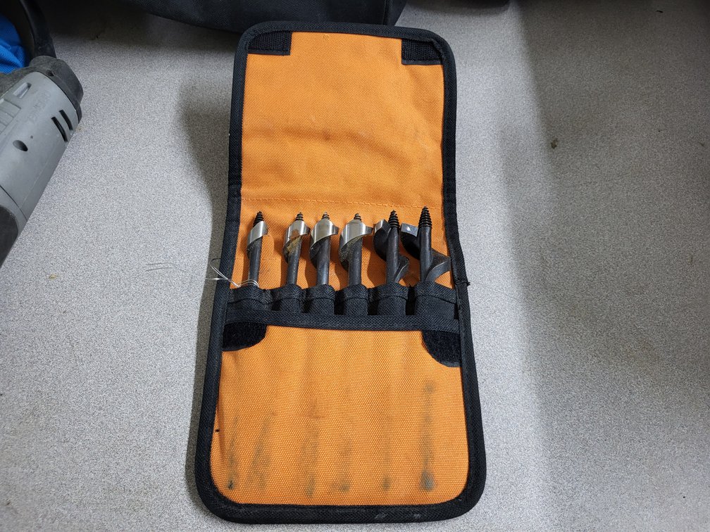 Ridgid auger bits with soft case