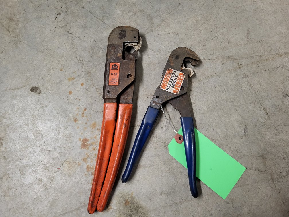 T&B UT3 and UT2 shure squeezer crimpers