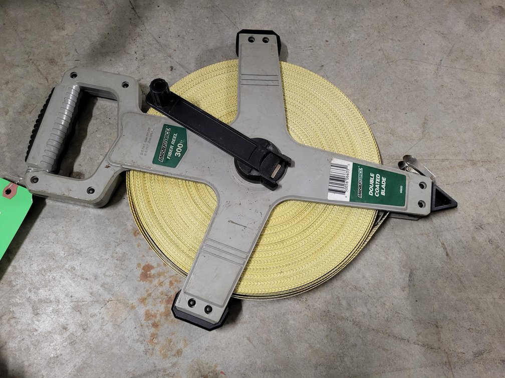 300' Masterforce measuring tape, double coated blade