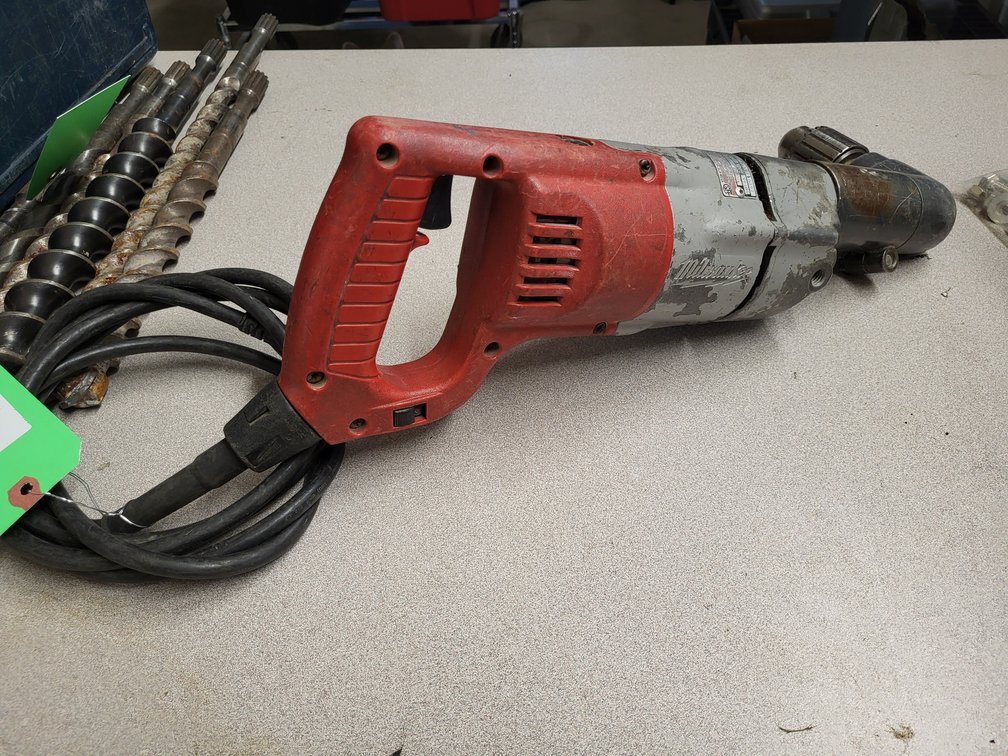 Milwaukee 1/2" drill with right angle attachment