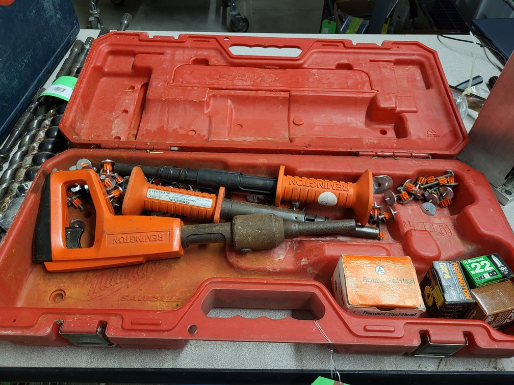 Remington powder actuated tool