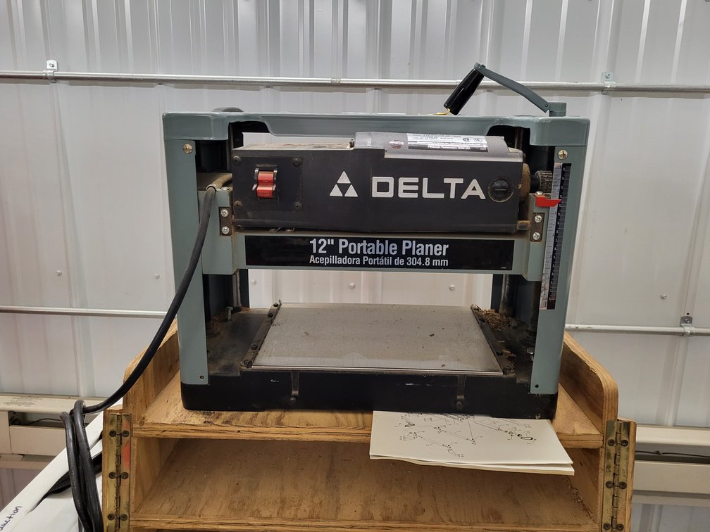 12" Delta portable planer with wood stand