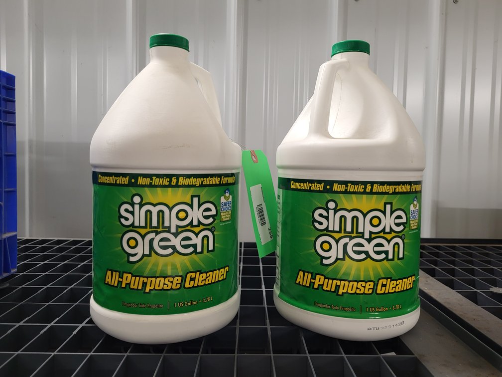 (2) gallons of Simple Green cleaning agent