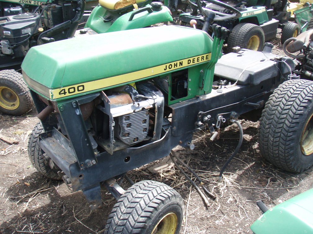 John Deere 400 garden tractor with Kohler engine and tree point rockshaft or parts