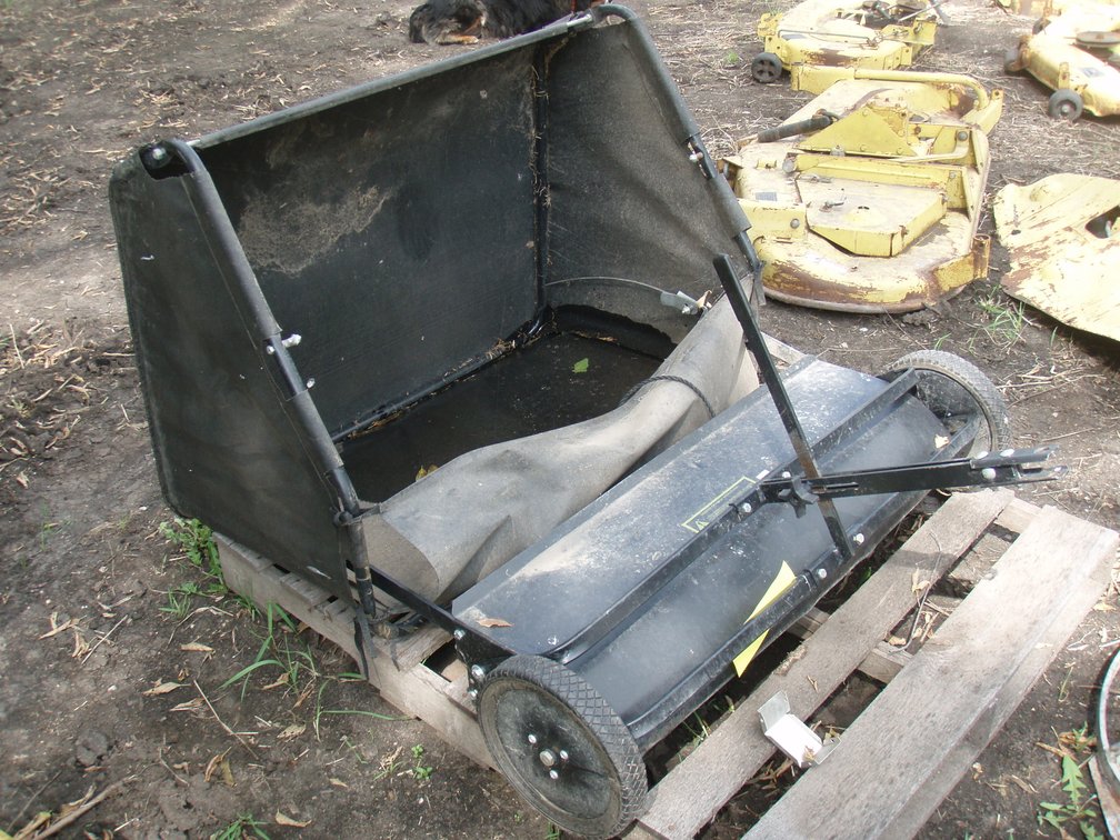 Pull behind lawn sweeper