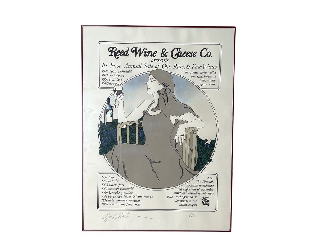 Reed Wine & Cheese Co. Limited Edition Serigraph Print