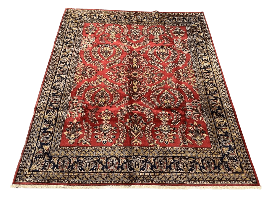 $8,640 Genuine Sarouk Design Wool Hand-knotted Area Rug 7'8" x 9'6"
