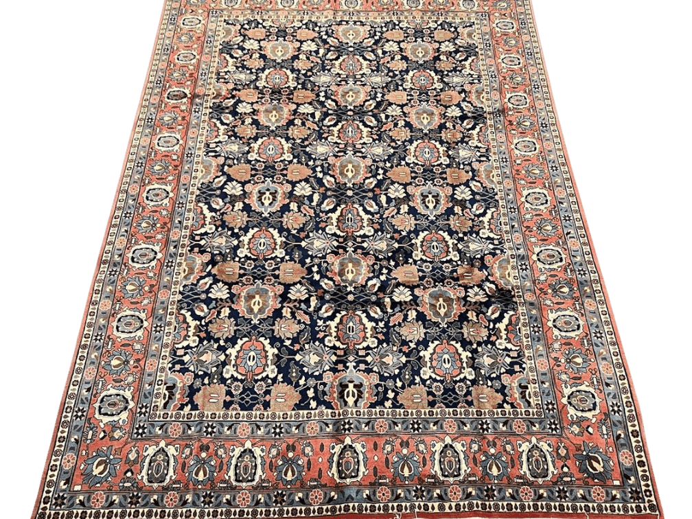 $10,400 Persian Varamin Wool Area Rug 6'6" x 10'2"