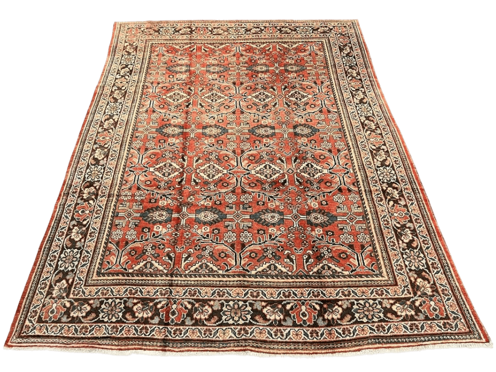 $10,630 Vintage Persian Mahal Wool Rug 7'10" x 10'9"