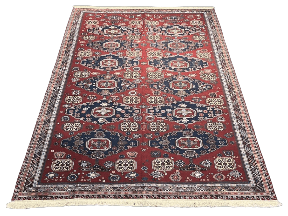 $6,655 Traditional Soumak Wool Area Rug 9'6" x 12'2"