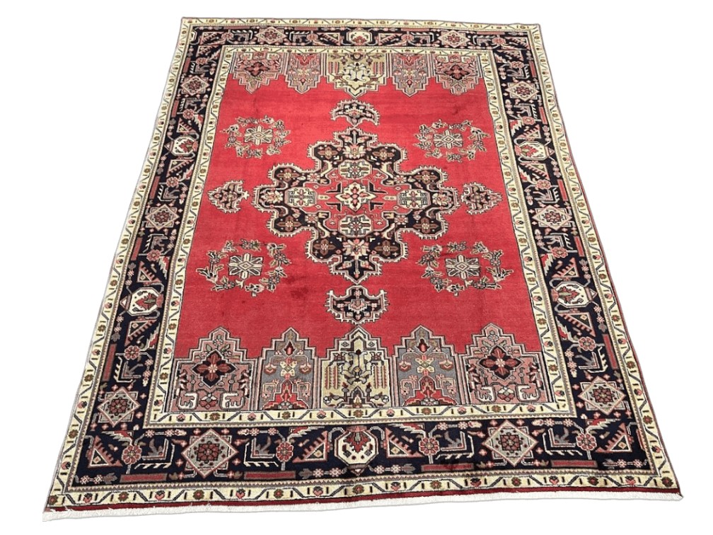 $5,295 Persian Tabriz Wool Rug 9'4" x 12'8"