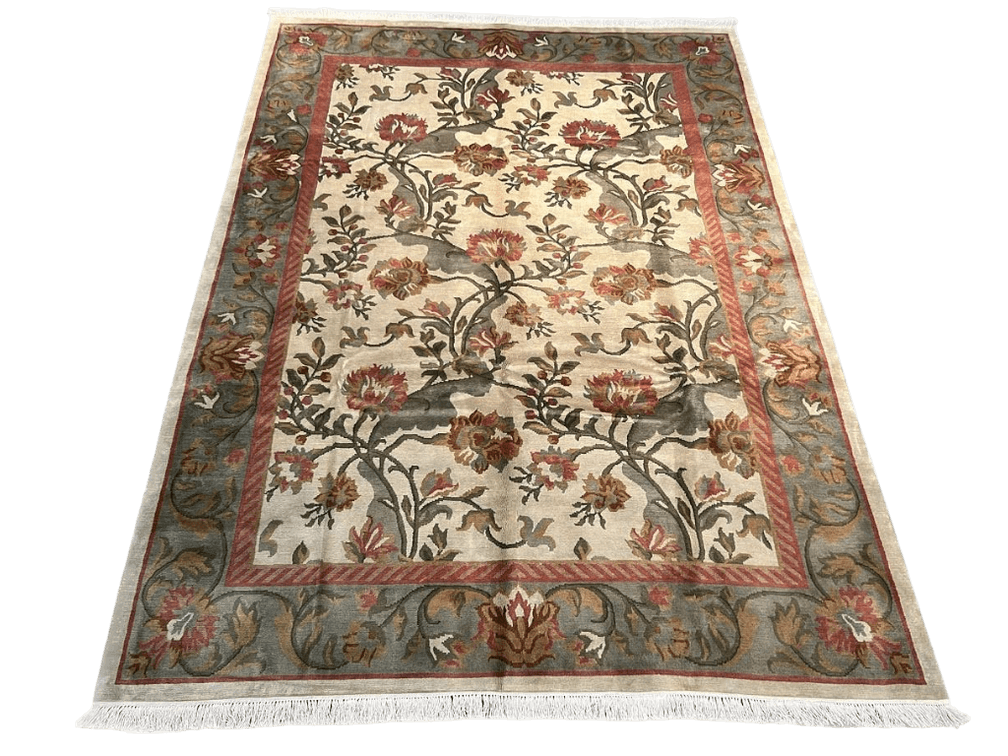 $8,405 Tibetan Design Hand-Knotted Wool Area Rug, 9'0" x 12'2"