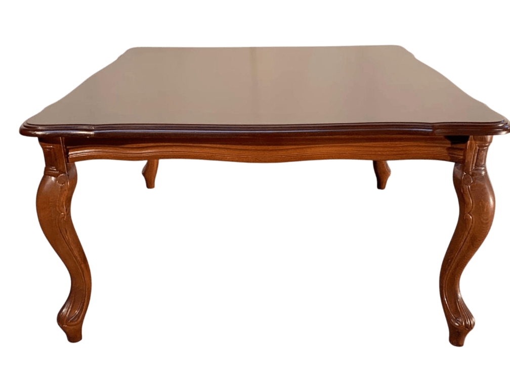 $2,750 Italian Marquetry Coffee Table with Cabriole Legs