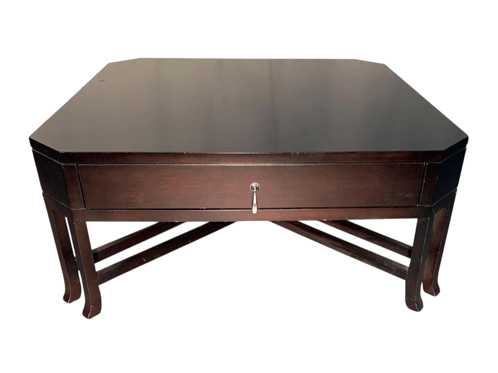 $1,200 Contemporary Hardwood Coffee Table with Storage Drawer