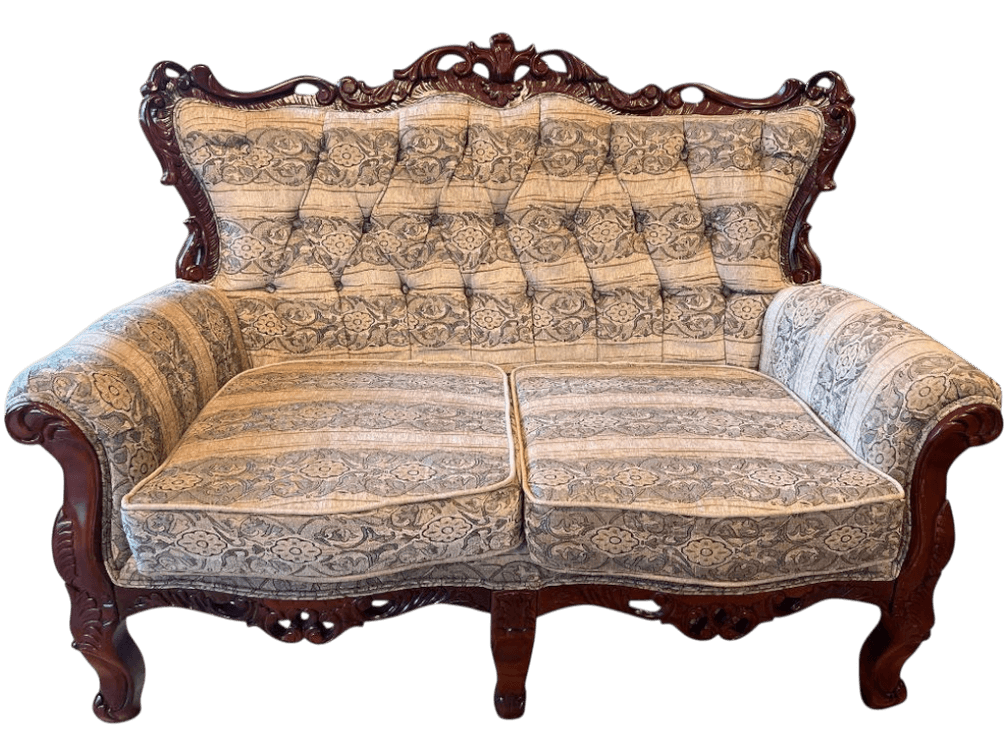 $2,000 French Baroque Tufted Loveseat