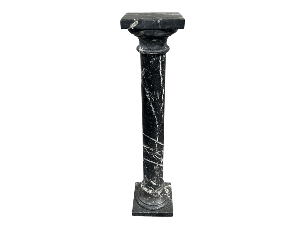 Nero Marquina Marble Display Pedestal
