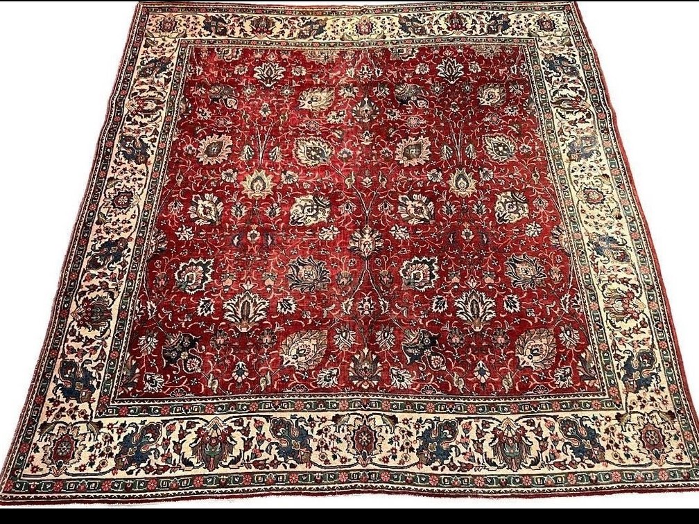 $4,620 — Persian Tabriz Wool Rug 9'8" x 10'8"