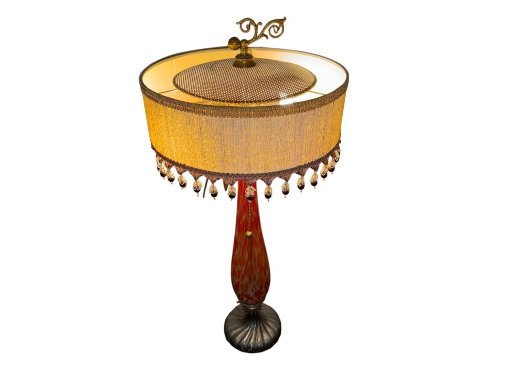 Art Deco Style Tall Table Lamp, 36"