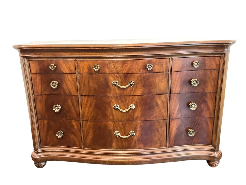 Bob Mackie Home by American Drew Burl Mahogany 12 Drawer Dresser, 42"H