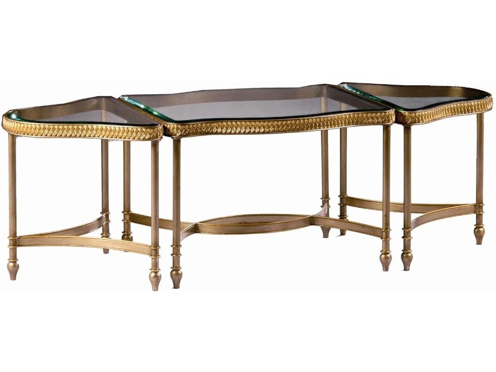 $4,000+ Rue Royale Marge Carson, Three Cocktail Table Set, 22.25"H