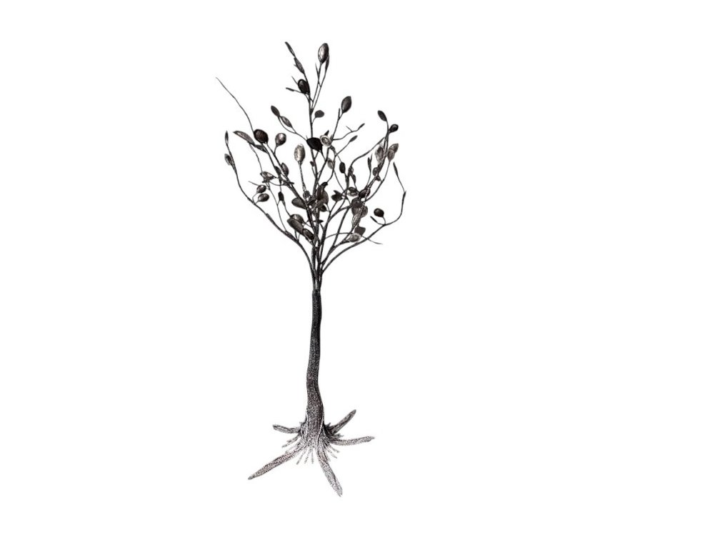 Jay Strongwater “Theobald Grand” Brass Tree, 96"H