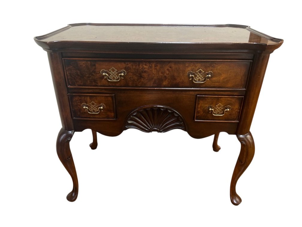 Vintage Knob Creek Carved Wood Console Table
