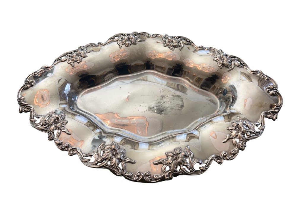 Derby Silver Co. Quadruple Plate Ornate Platter