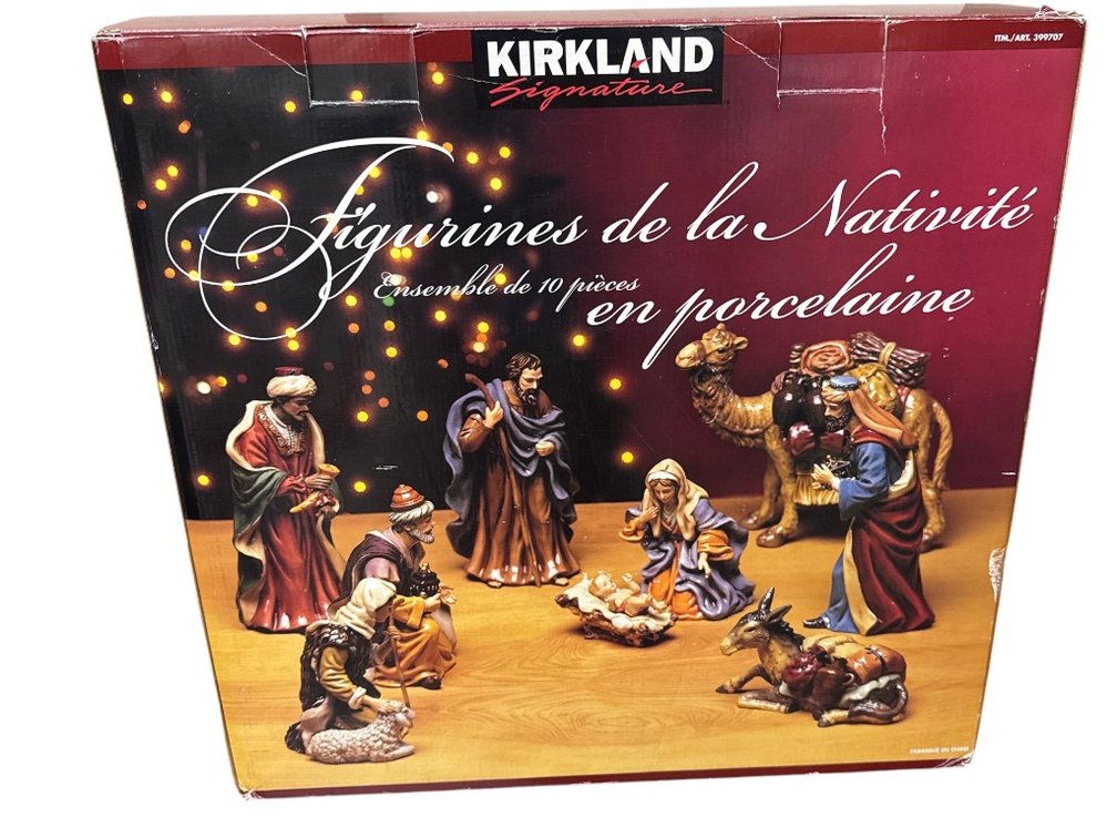 Kirkland Signature Porcelain Nativity Figurine Set - 10 Pieces