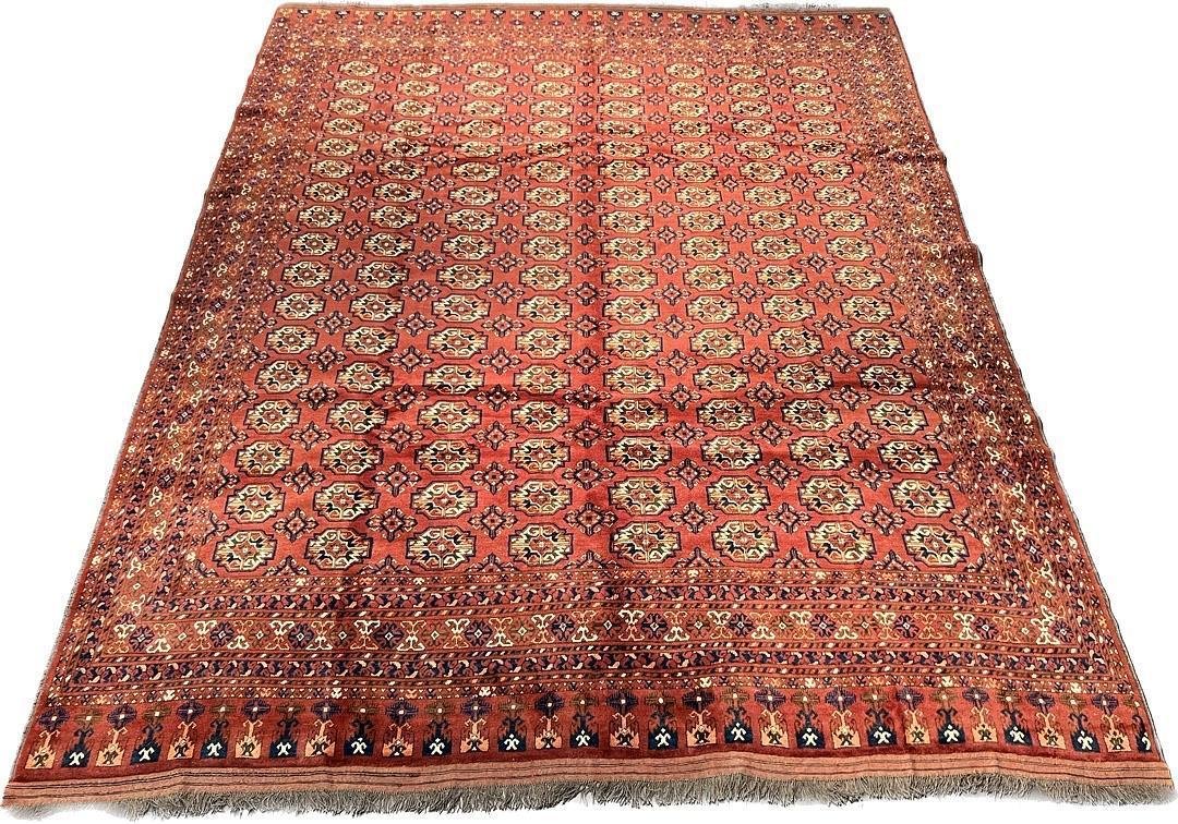 $13,775 Afghan Design Hand-Knotted Wool Rug — 10'5" x 12'11"