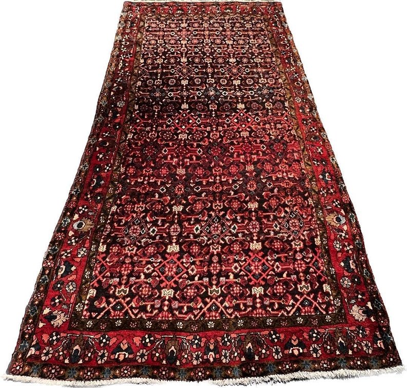 $2,310 Persian Mousel Hand-Knotted Wool Rug — 4'11" x 10'6"