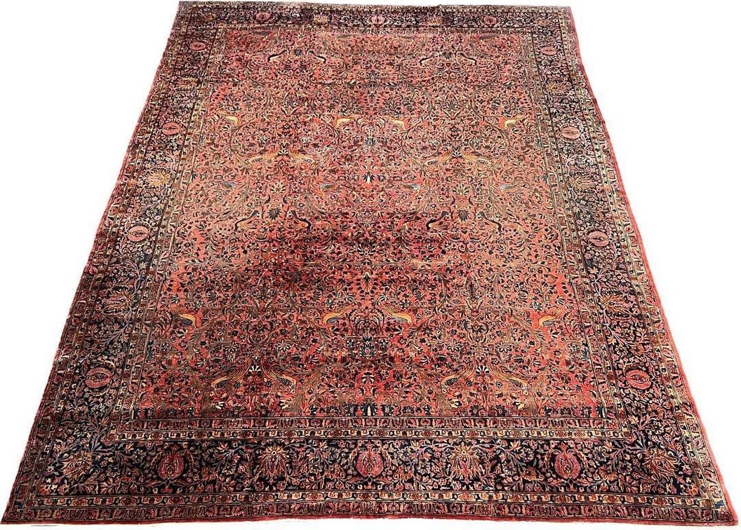 $41,600 Magnificent Semi Antique Persian Kashan Wool Rug 11'0" x 14'0"