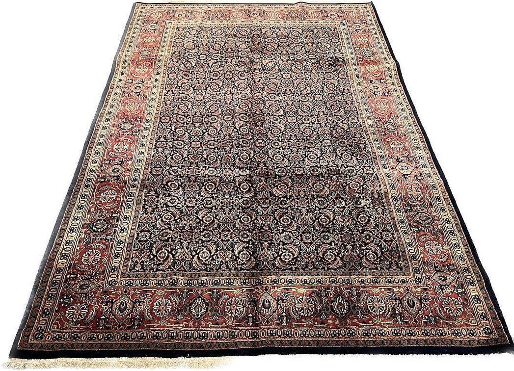 Herati Design Hand-Knotted Wool Area Rug, 5'11" x 8'10"