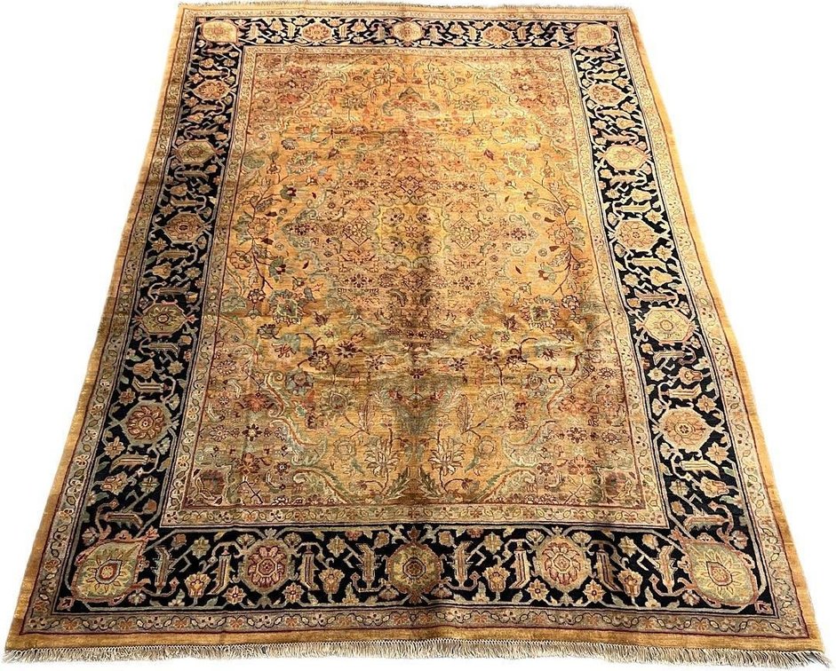 $10,510 Khorasan Design Hand-Knotted Wool Area Rug, 9'0" x 12'2"