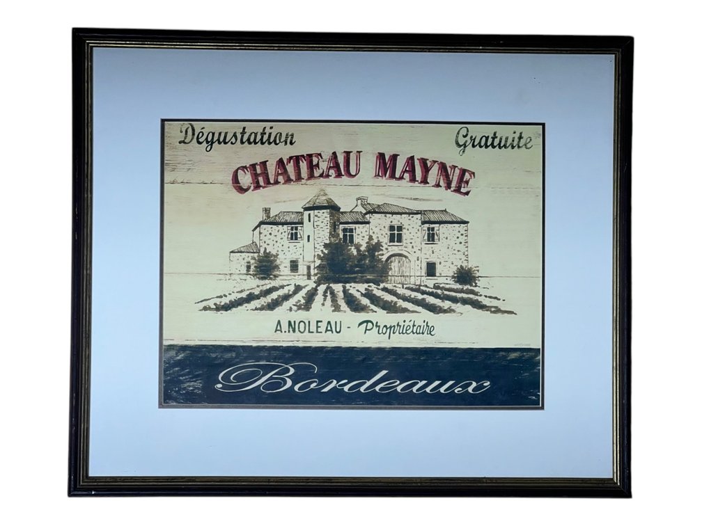 Print Chateau Mayne Bordeaux Framed Wall Art, 23 x 19”