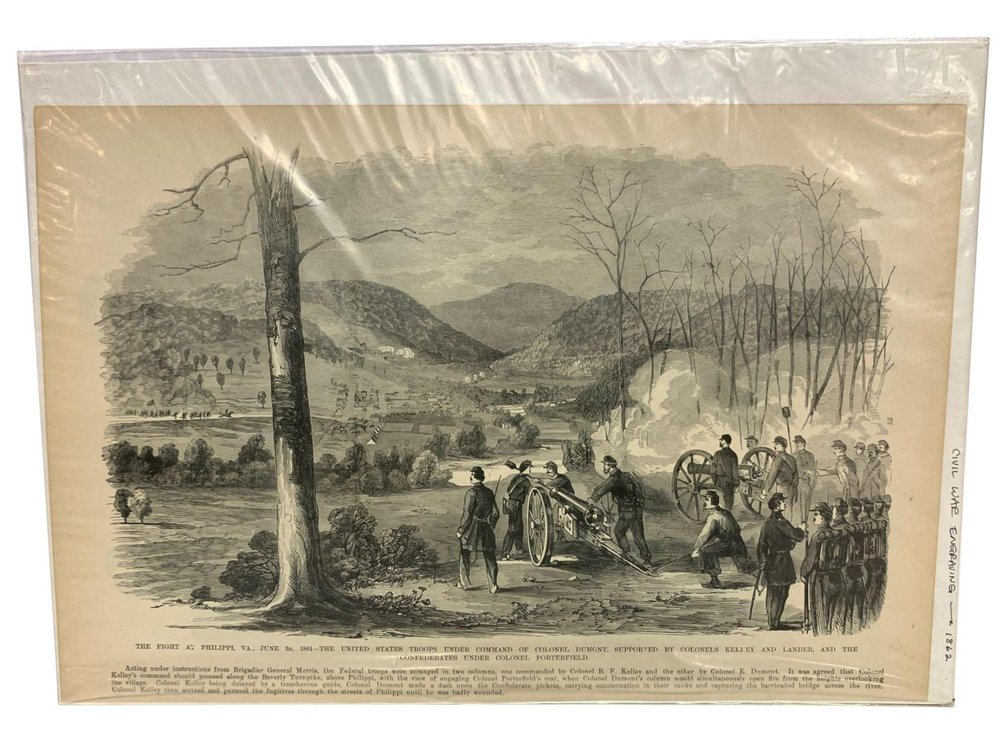 Civil War Battle Engraving Print