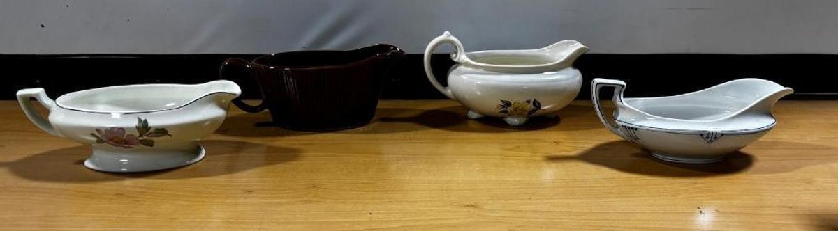Lot of 4 Gravy Boats