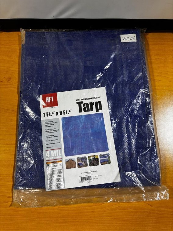 HFT Light Duty Wheather Resistant Tarp 7' 4" x 9' 6"